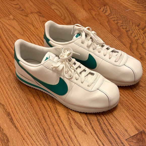 Nike Cortez Men's Sneakers in White and Green